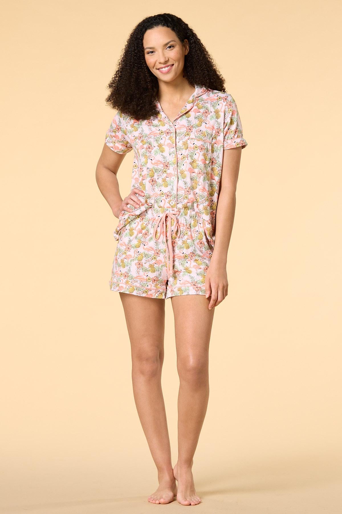 ready to flamingle sleep set Versona Apparel