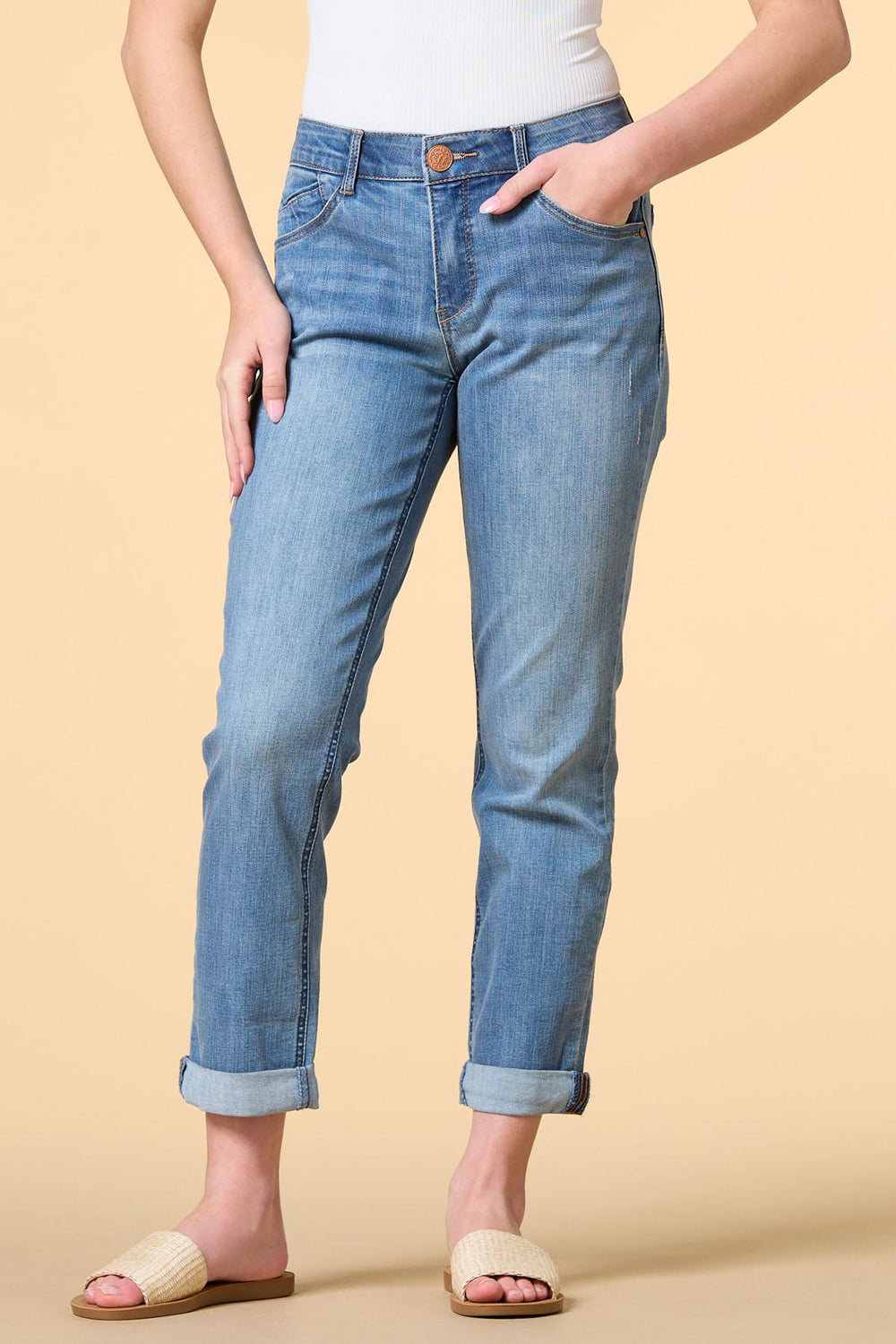 petite hey girlfriend jeans Versona Apparel
