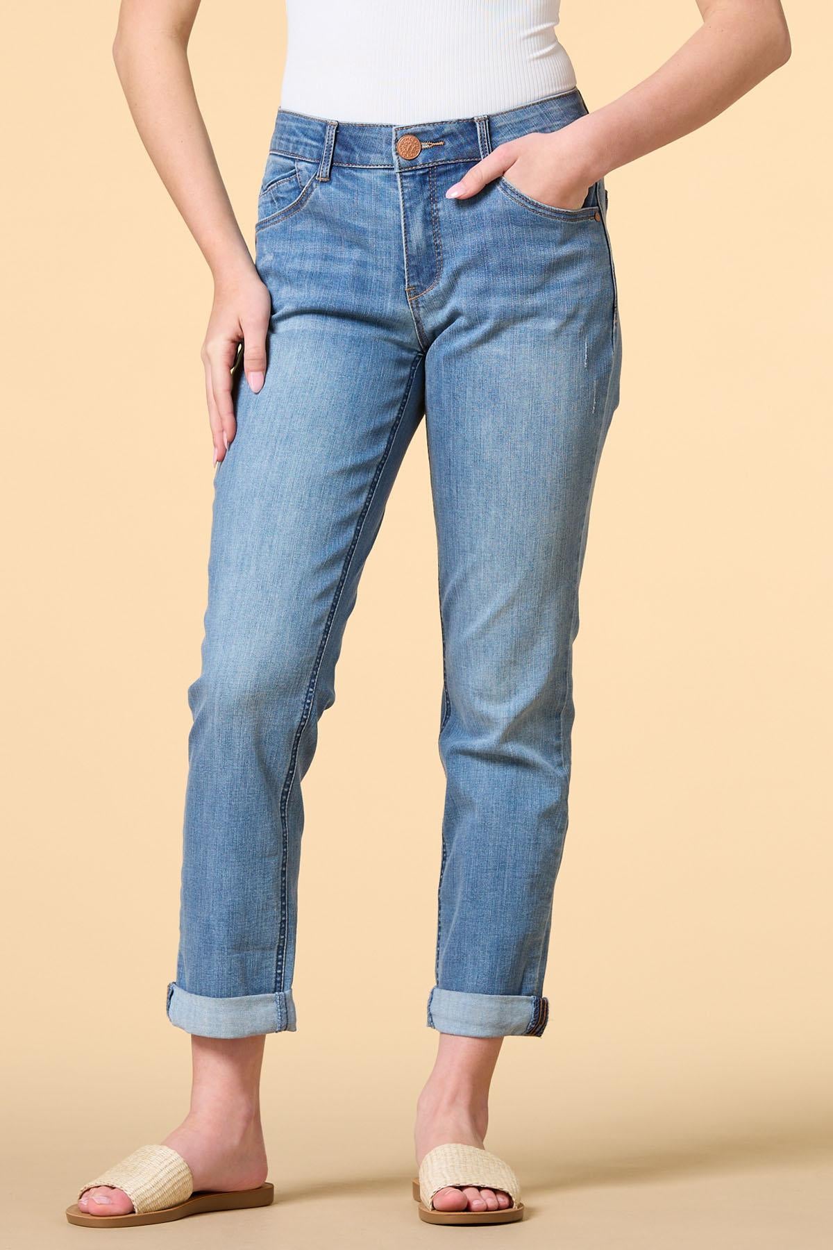 petite hey girlfriend jeans Versona Apparel