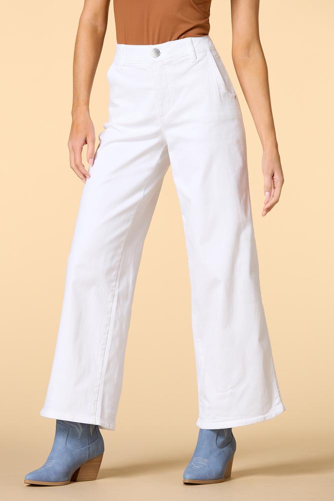 petite tulip season white jeans Versona Apparel