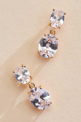 cubic zirconia dangly earrings Versona Jewelry