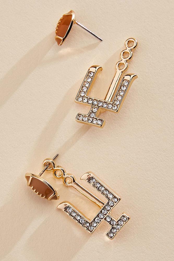 convertible football goalpost earrings Versona Jewelry