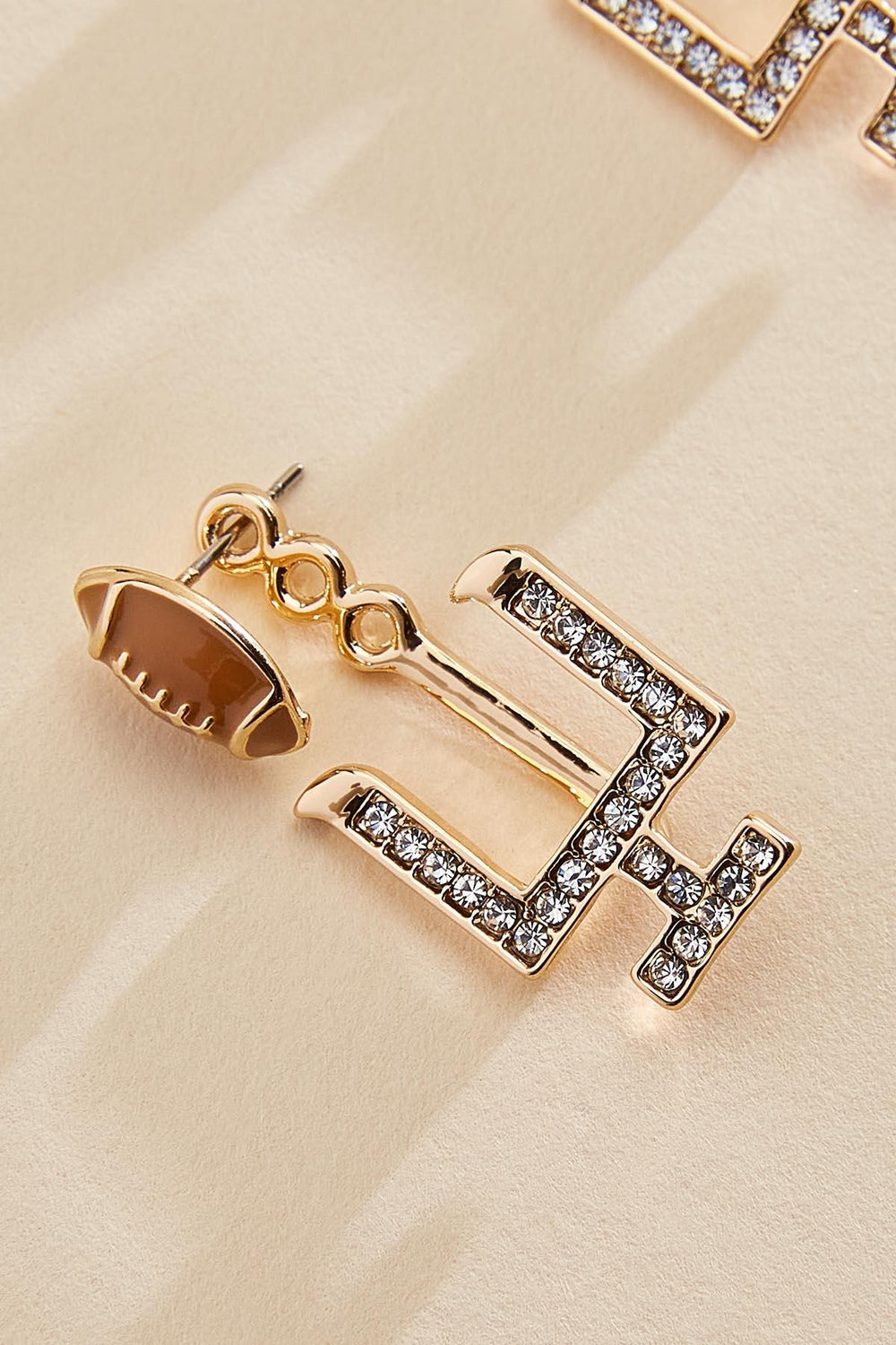 convertible football goalpost earrings Versona Jewelry