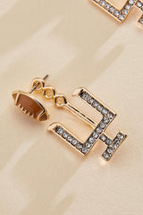 convertible football goalpost earrings Versona Jewelry
