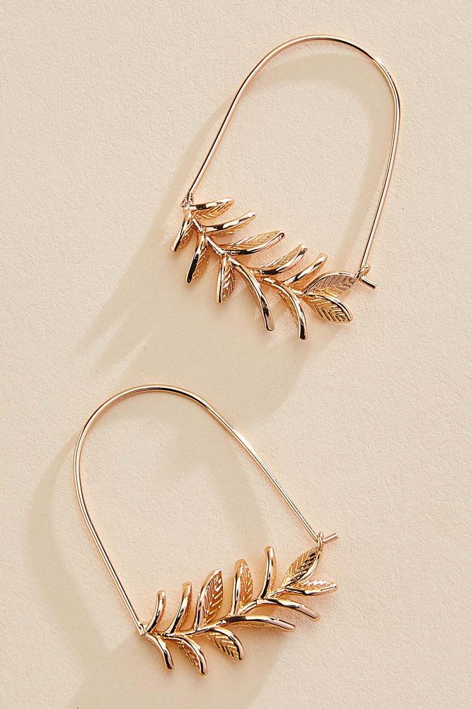 delicate flower wire hoop earrings Versona Jewelry