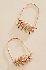 delicate flower wire hoop earrings Versona Jewelry
