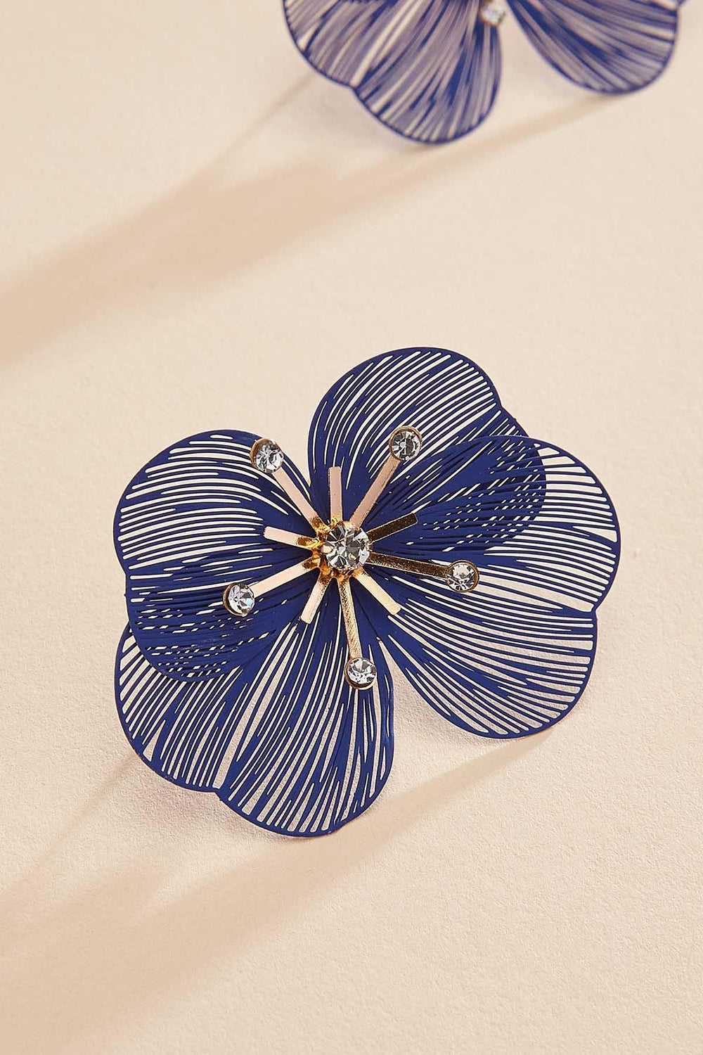rubber coated flower stud earrings Versona Jewelry