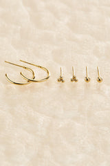 waterproof everyday earrings set Versona Jewelry