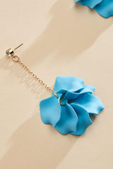 flower dangly chain earrings Versona Jewelry