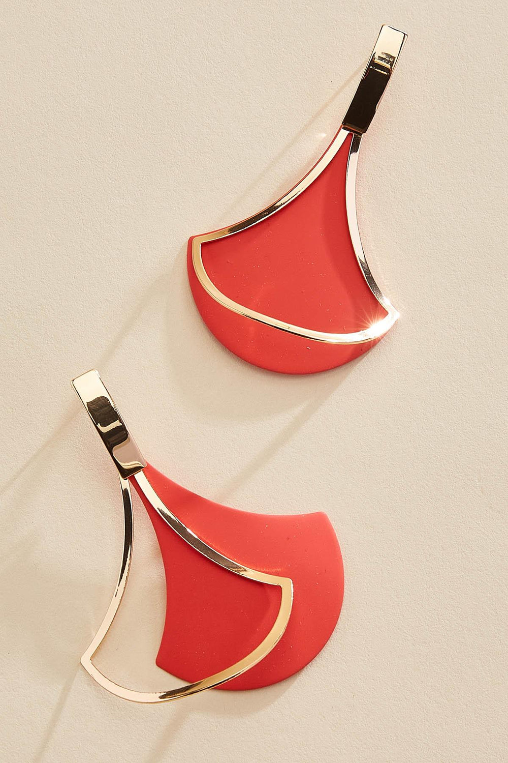 gold frame rubber tear earrings Versona Jewelry