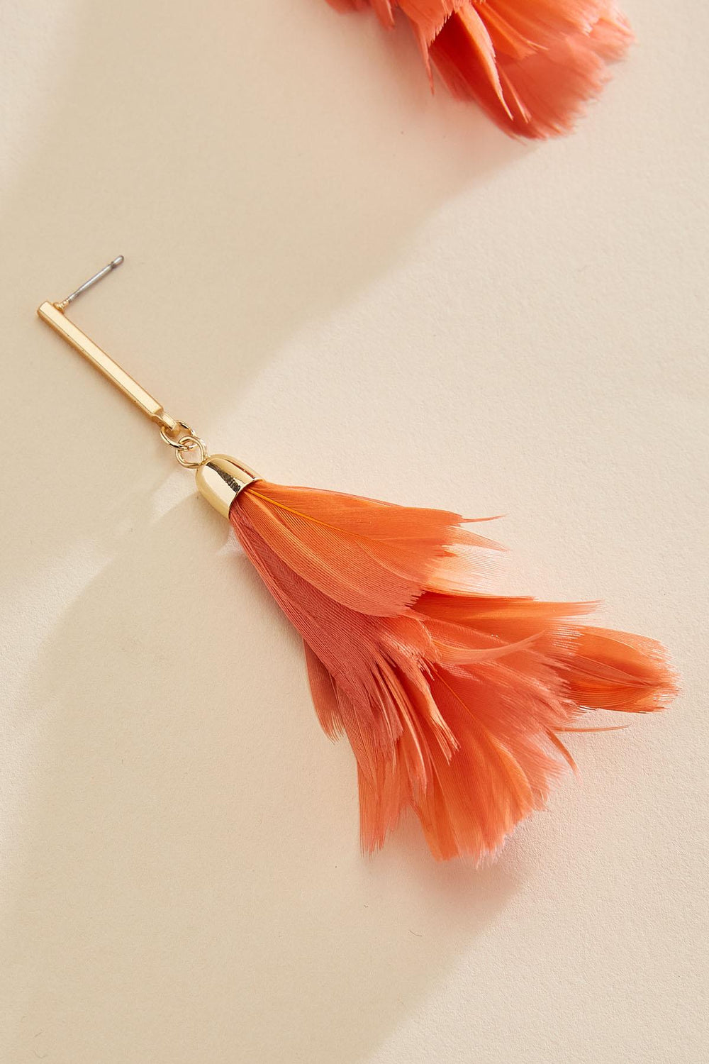 tiered feather tassel earrings Versona Jewelry