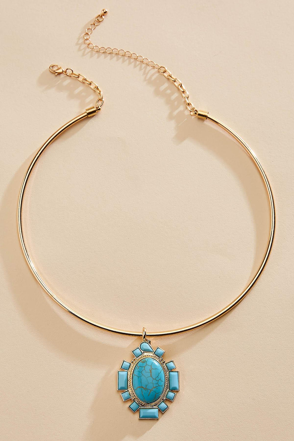 semi- precious turquoise pendant necklace Versona Jewelry
