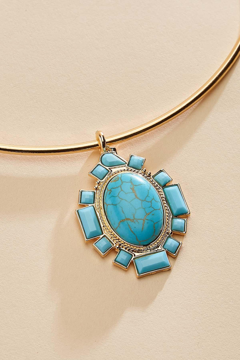 semi- precious turquoise pendant necklace Versona Jewelry