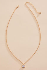oval cubic zirconia pendant necklace Versona Jewelry