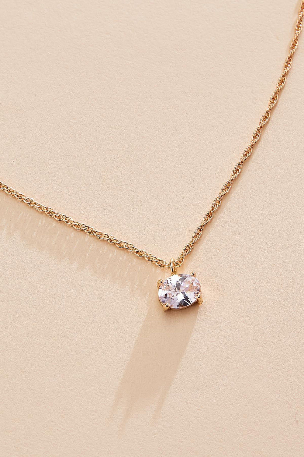 oval cubic zirconia pendant necklace Versona Jewelry