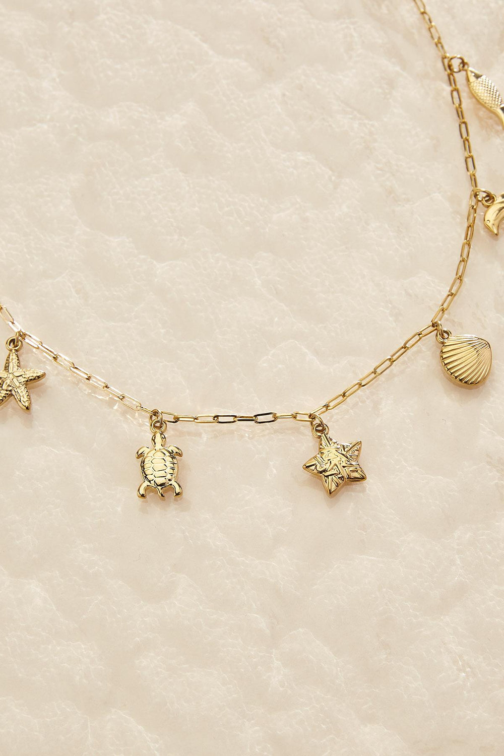 waterproof ocean life charm necklace Versona Jewelry