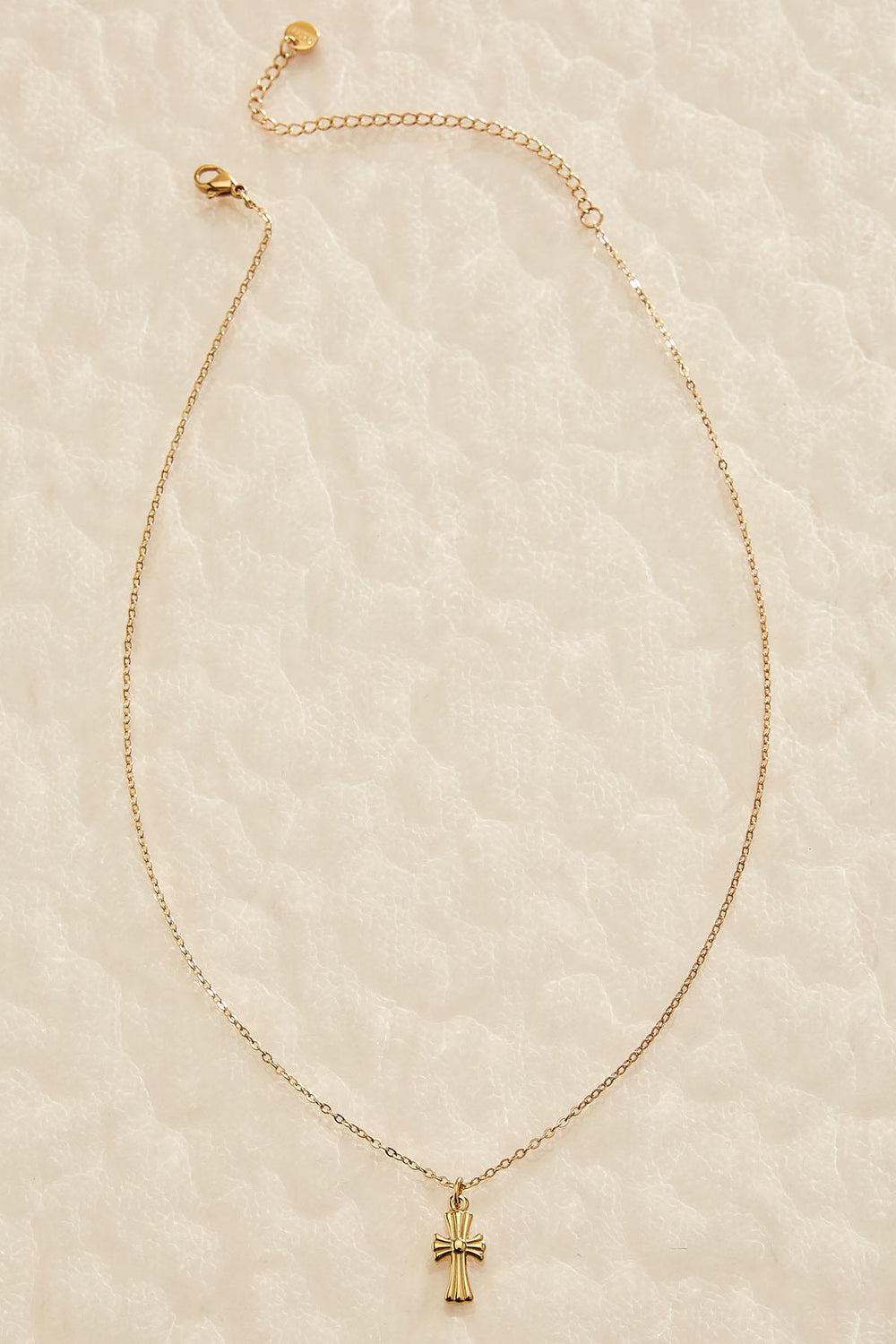 waterproof gold cross pendant necklace Versona Jewelry