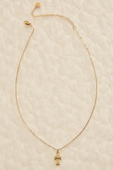 waterproof gold cross pendant necklace Versona Jewelry