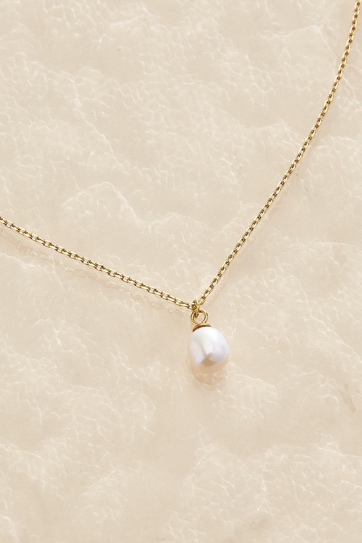 waterproof freshwater pearl pendant necklace Versona Jewelry