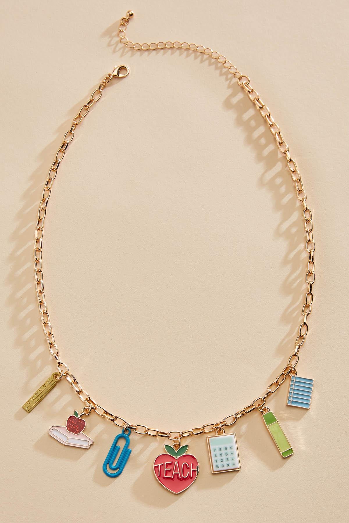 enamel teacher icon charm necklace Versona Jewelry|Accessories