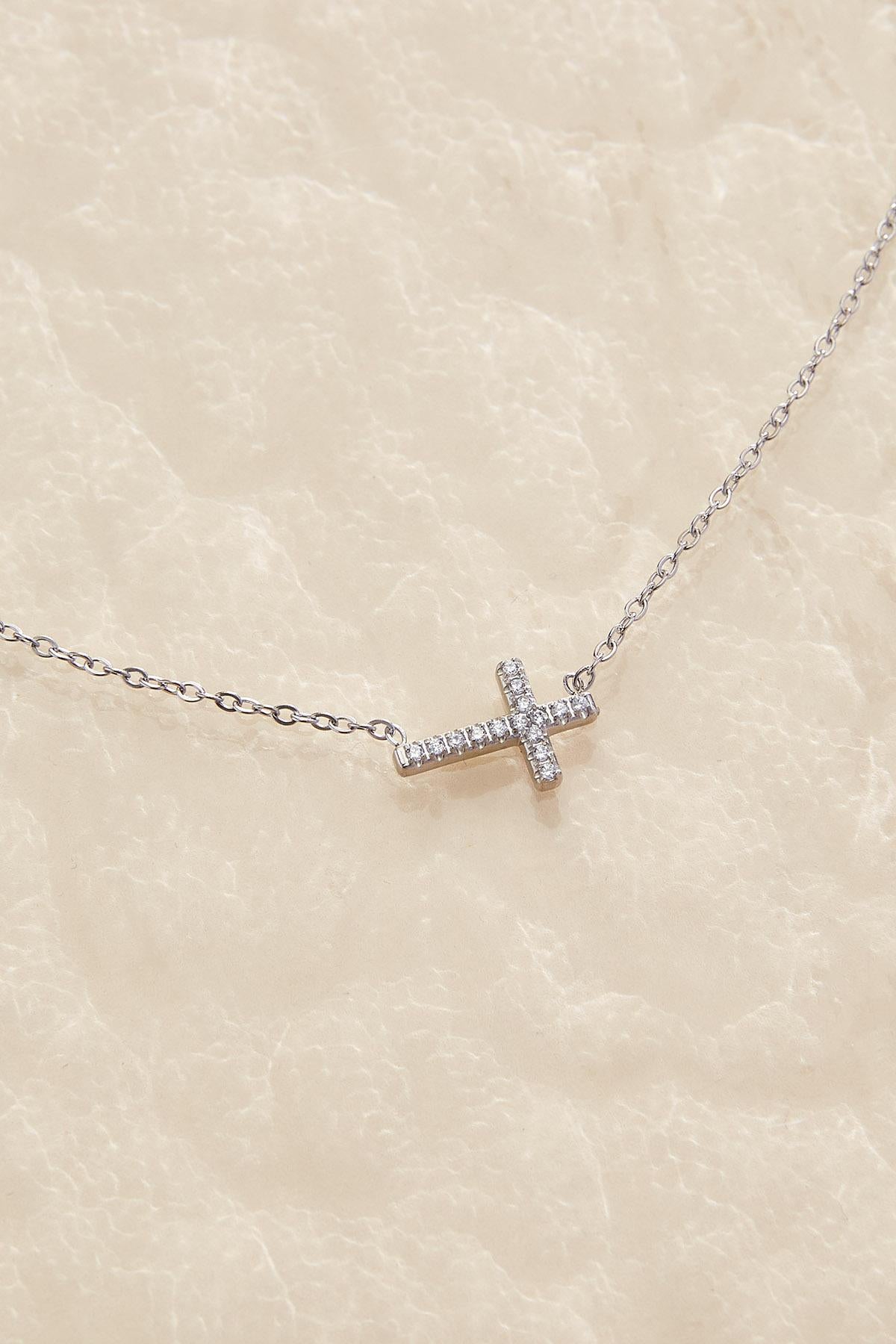 waterproof cross pendant necklace Versona Jewelry