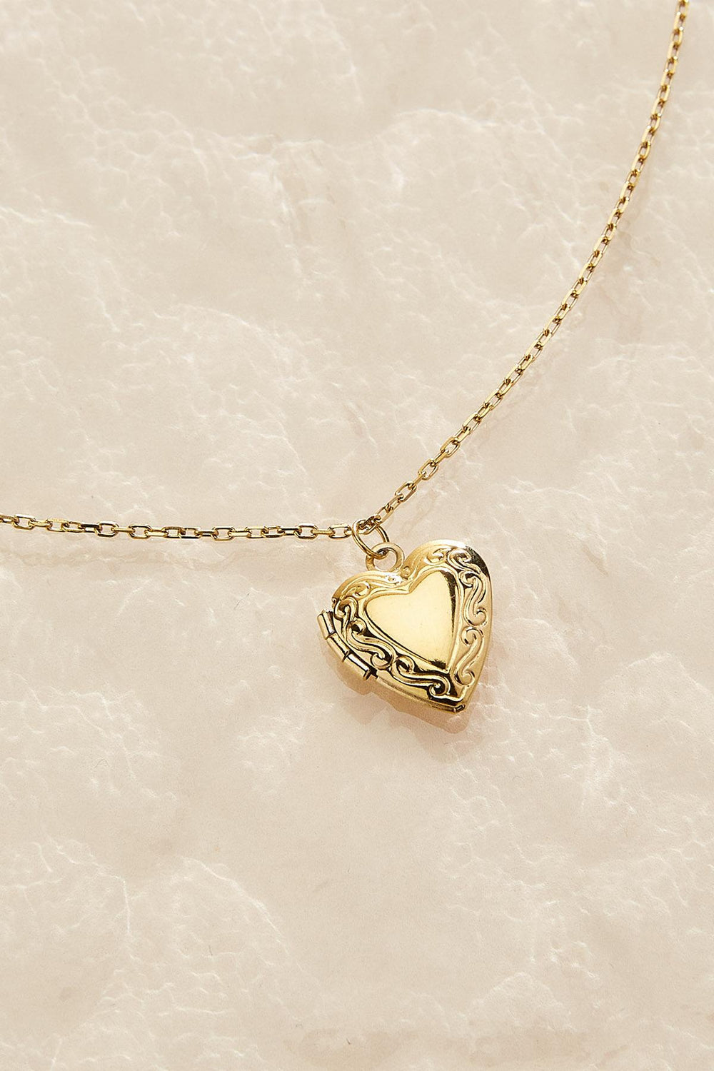 waterproof heart locket necklace Versona Jewelry