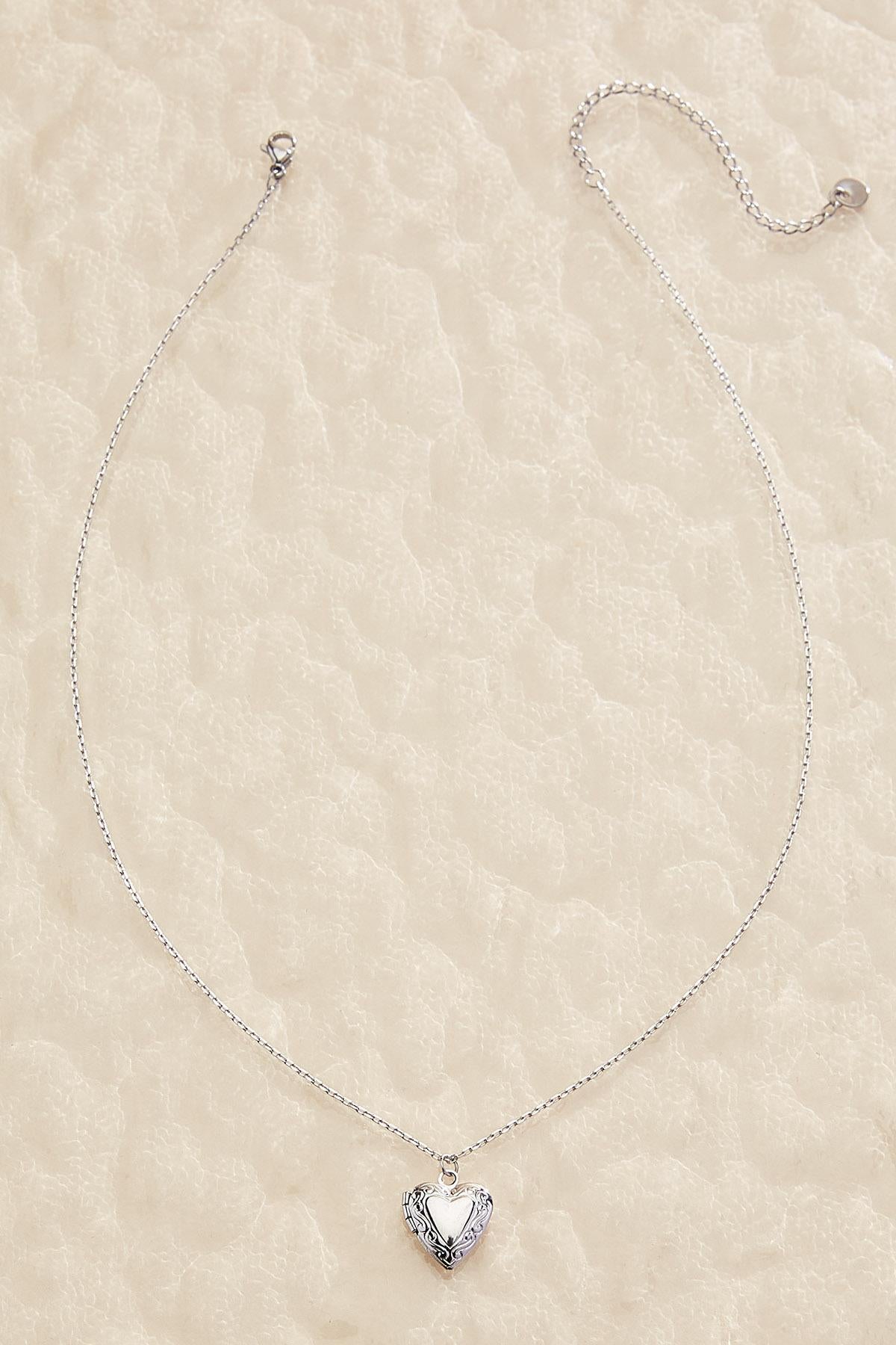 waterproof heart locket necklace Versona Jewelry