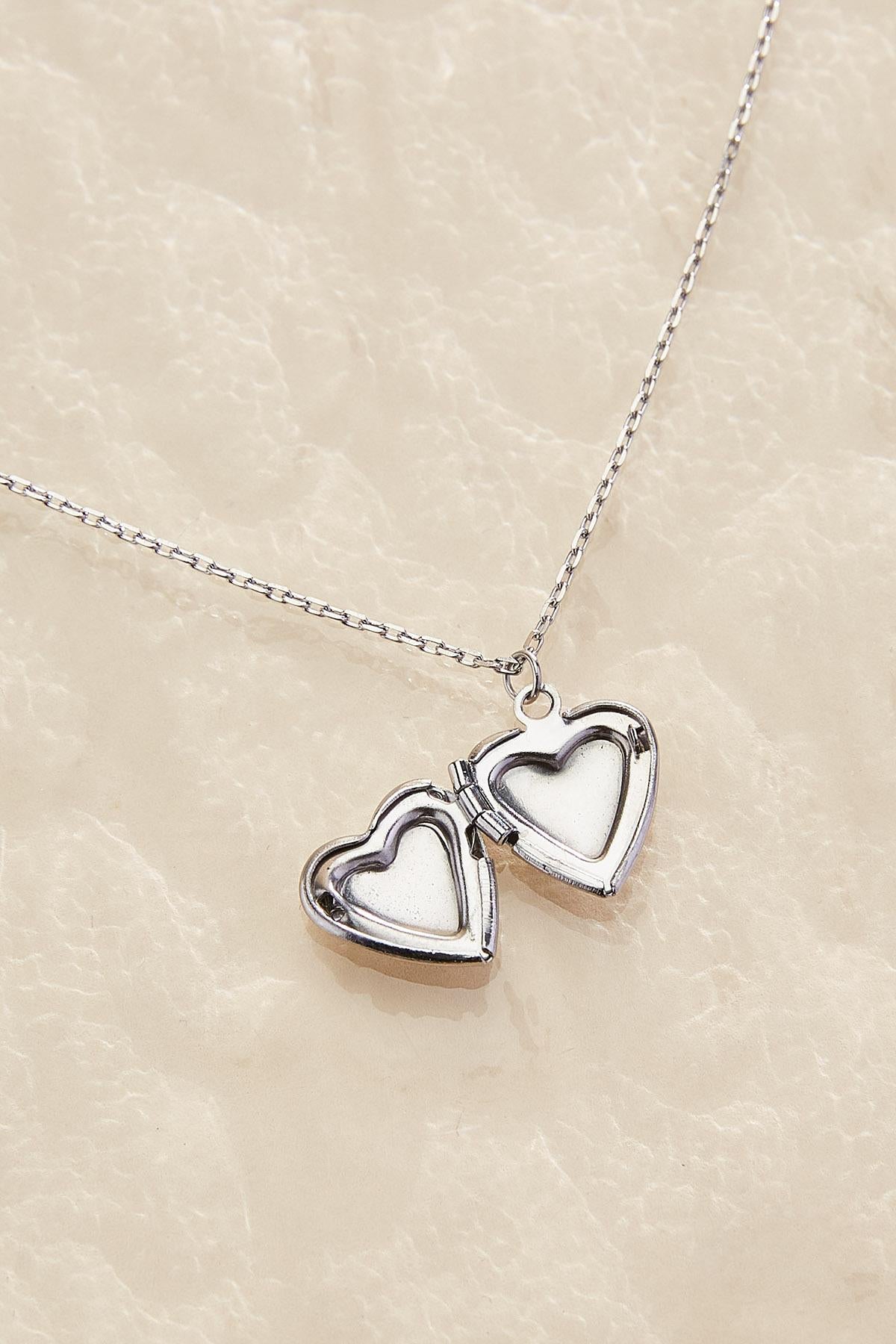waterproof heart locket necklace Versona Jewelry
