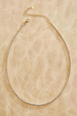 waterproof glass stone chain necklace Versona Jewelry