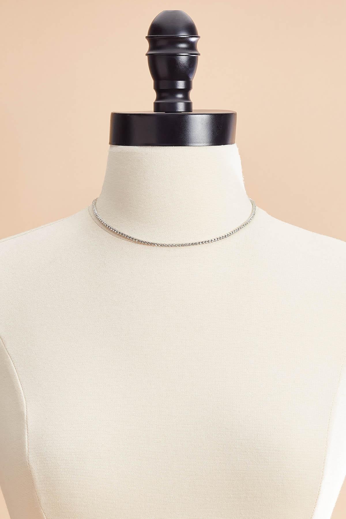waterproof glass stone chain necklace Versona Jewelry