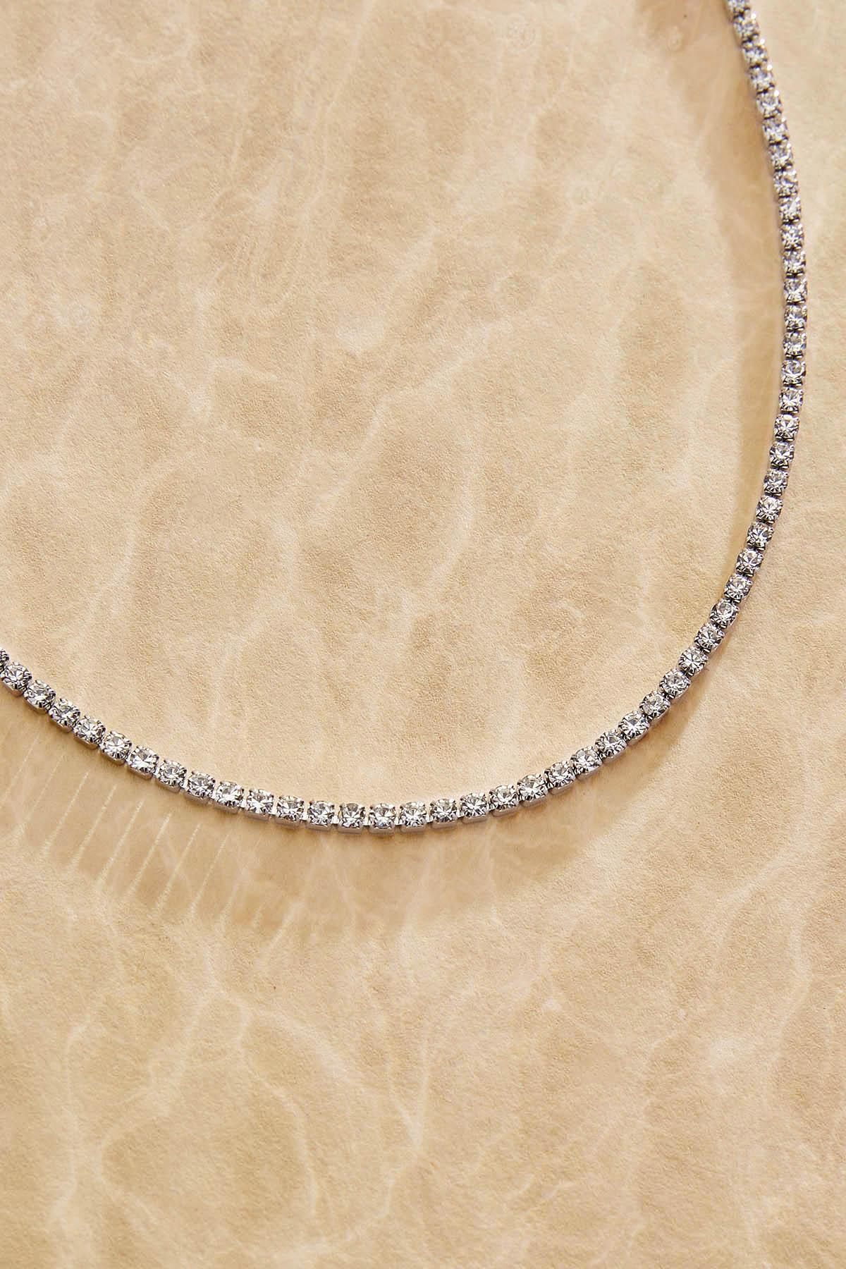 waterproof glass stone chain necklace Versona Jewelry