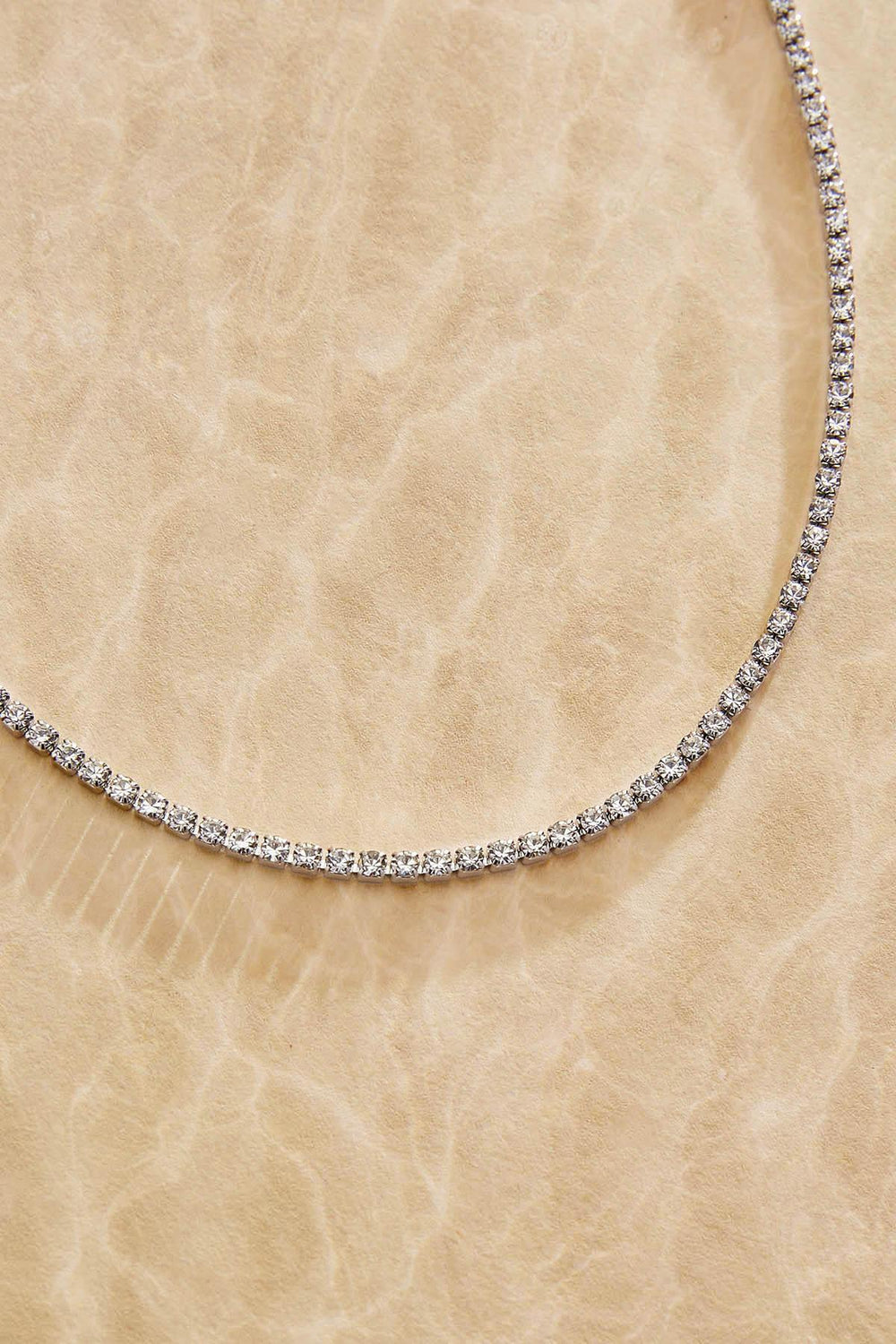 waterproof glass stone chain necklace Versona Jewelry