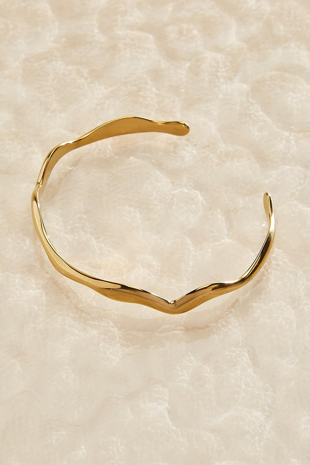 waterproof adjustable wavy cuff bracelet Versona Jewelry
