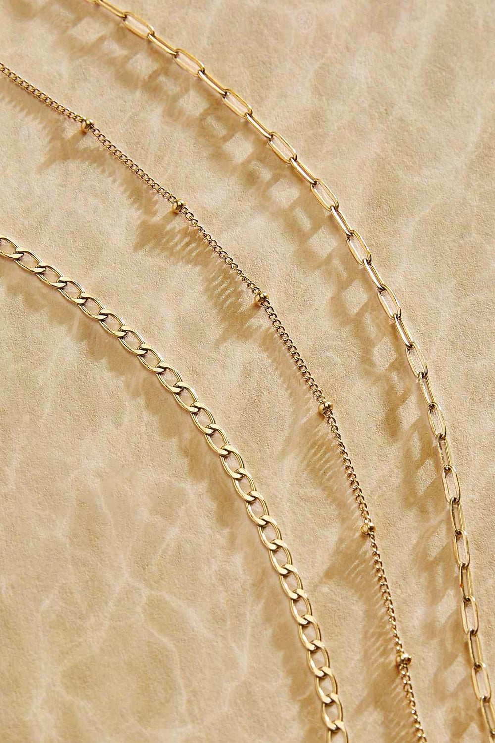 waterproof stainless steel chain bracelet set Versona Jewelry