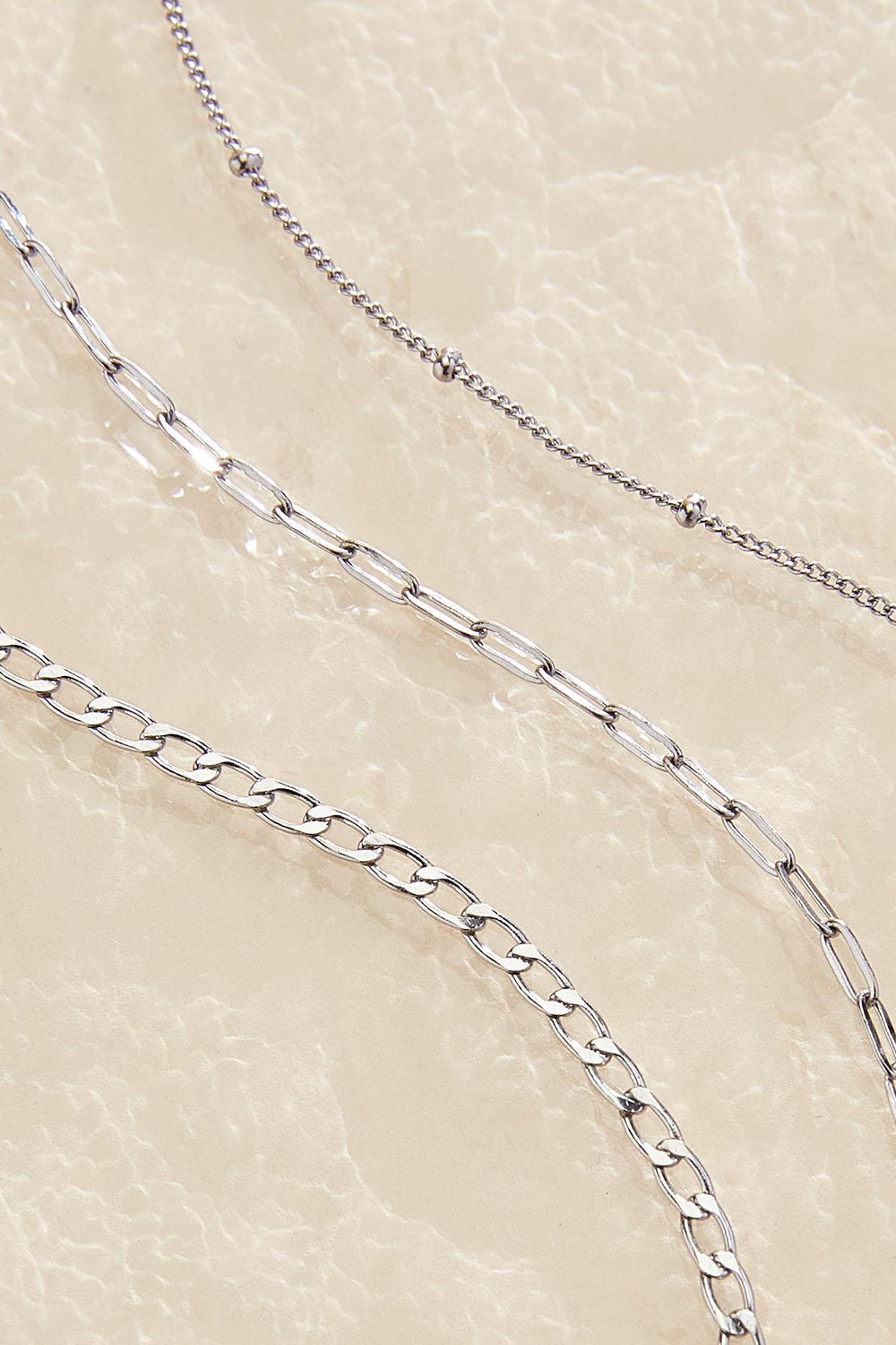 waterproof stainless steel chain bracelet set Versona Jewelry