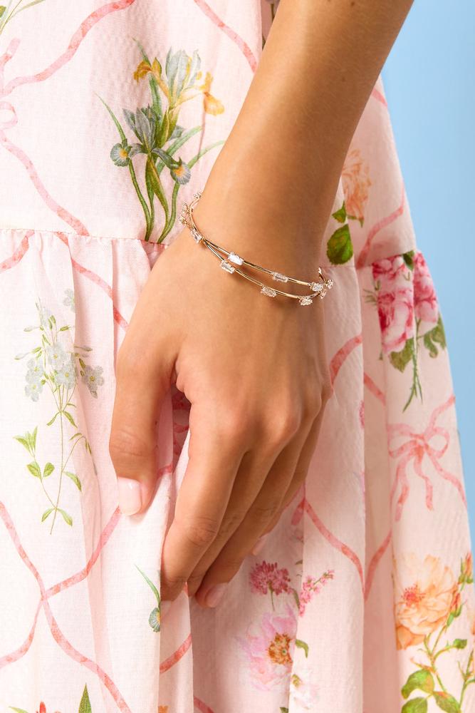 crossover embellished cuff bracelet Versona Jewelry