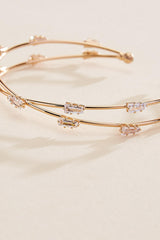 crossover embellished cuff bracelet Versona Jewelry