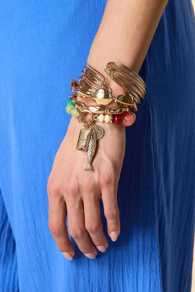 mixed gold bracelet stacking set Versona Jewelry