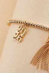 2026 grad gold stretch charm bracelet Versona Jewelry|Accessories