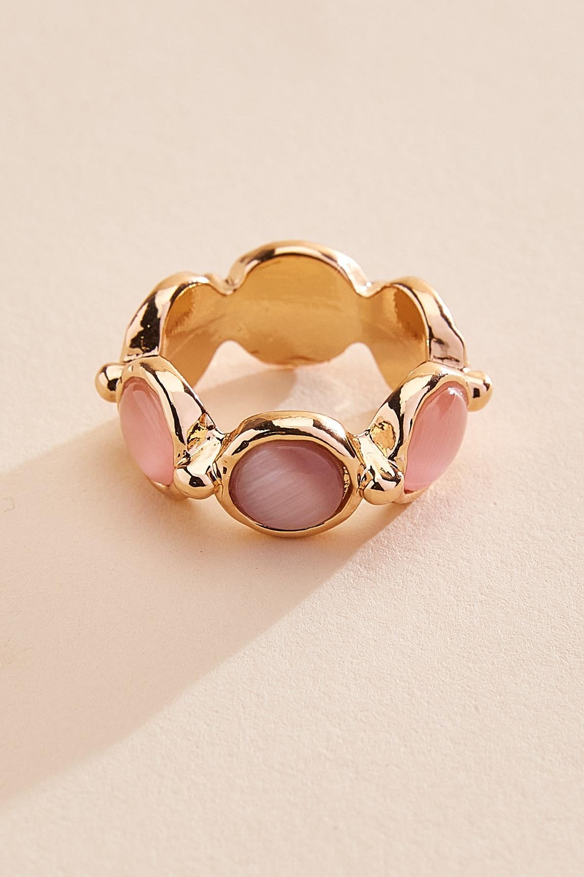 semi- precious multicolor stone ring Versona Jewelry