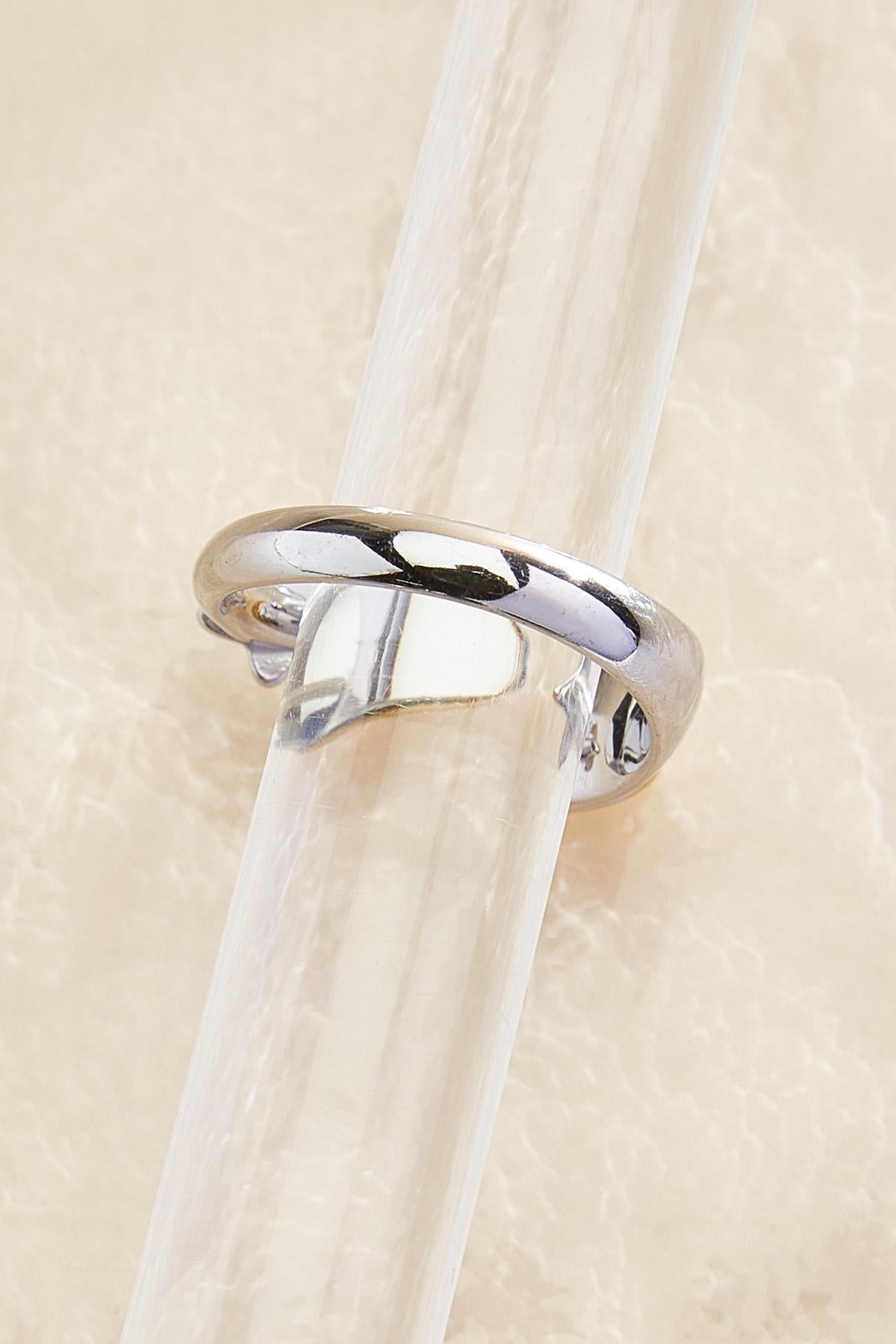 waterproof two tone seashell open ring Versona Jewelry