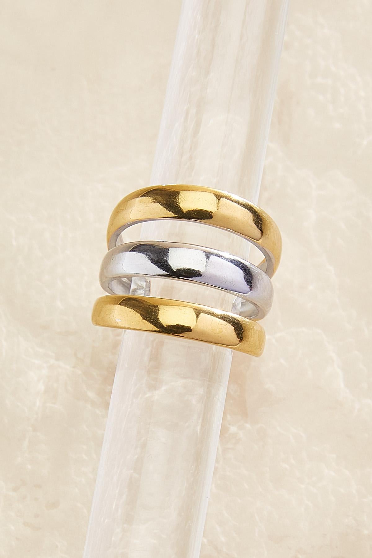 waterproof two tone ring Versona Jewelry