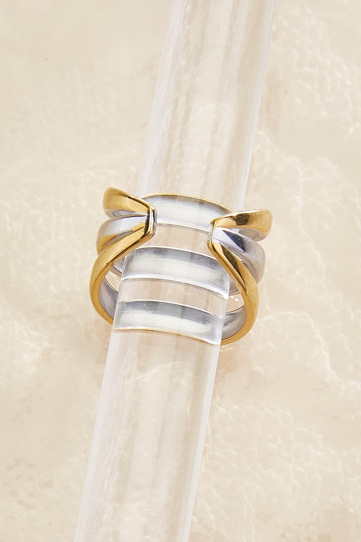 waterproof two tone ring Versona Jewelry