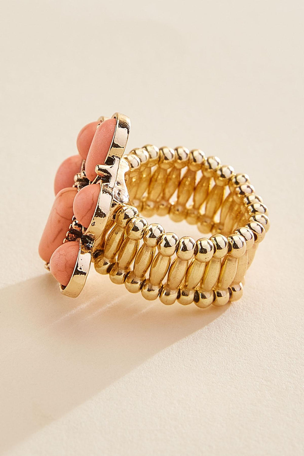 western blossom gold stretch ring Versona Jewelry