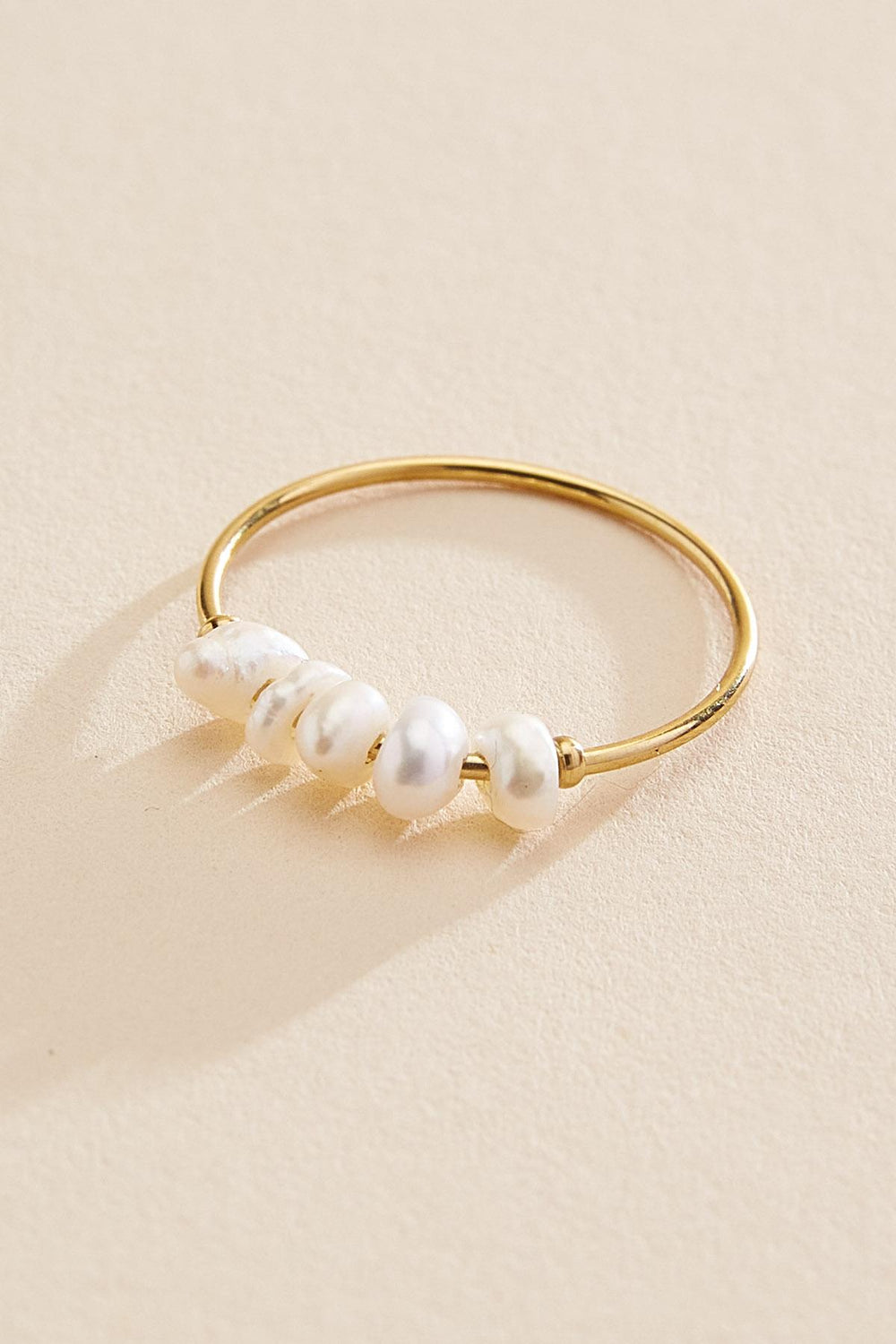 waterproof pearl fidget ring Versona Jewelry
