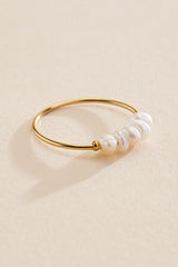 waterproof pearl fidget ring Versona Jewelry