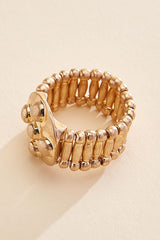 gold cross texture stretch ring Versona Jewelry|Sale