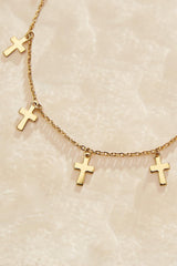 waterproof cross icon anklet Versona Jewelry
