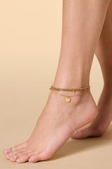 waterproof layered ball chain anklet Versona Jewelry