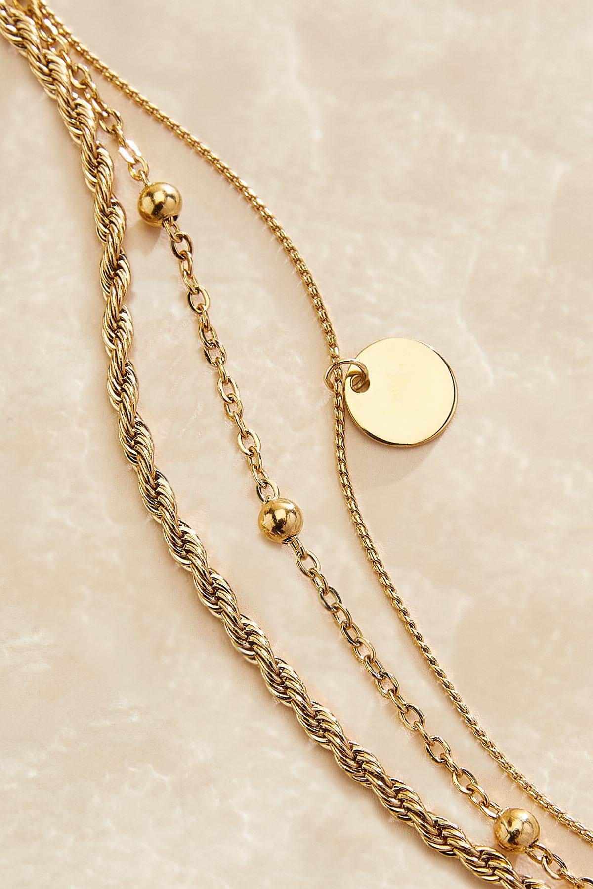 waterproof layered ball chain anklet Versona Jewelry